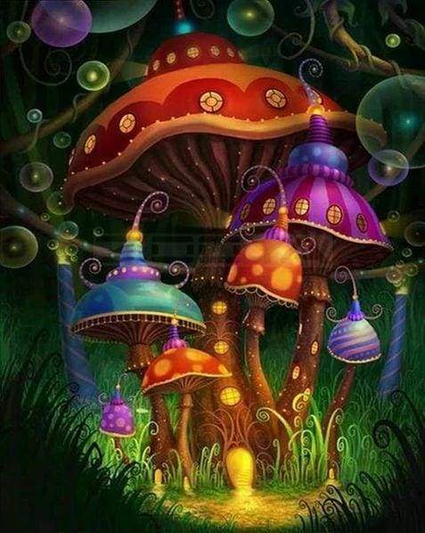 Diamond Painting - Funghi Magici