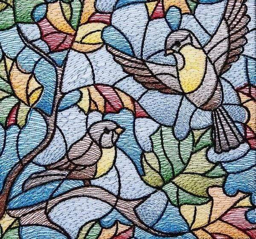 Diamond Painting - Mosaico Di Uccelli