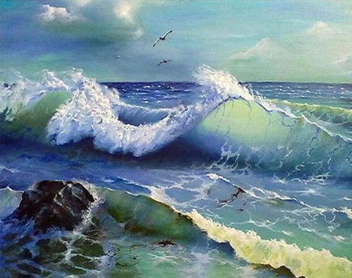 Diamond Painting - Onde Oceaniche
