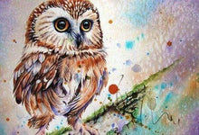 Carica l&#39;immagine nel visualizzatore di Gallery, Diamond Painting - Disegno Di Gufo
