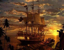 Carica l&#39;immagine nel visualizzatore di Gallery, Diamond Painting - Nave Pirata