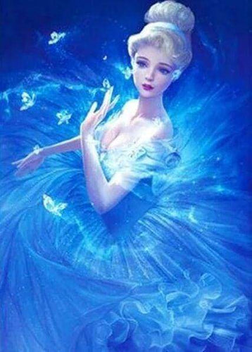 Diamond Painting - Principessa In Blu