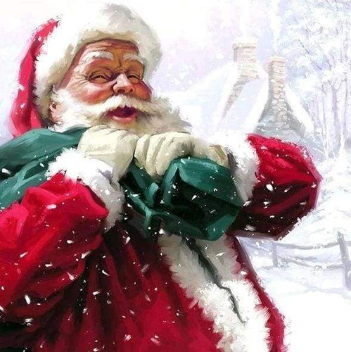 Diamond Painting - Il Giorno Felice Di Babbo Natale