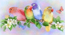 Carica l&#39;immagine nel visualizzatore di Gallery, Diamond Painting - Piccoli Parrocchetti