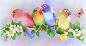 Diamond Painting - Piccoli Parrocchetti