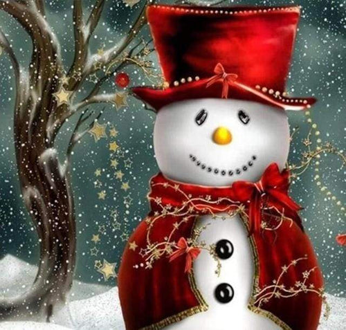 Diamond Painting - Pupazzo Di Neve Sorridente