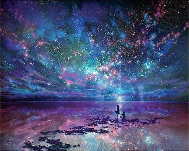 Diamond Painting - Cielo Stellato E Romanticismo