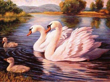 Carica l&#39;immagine nel visualizzatore di Gallery, Diamond Painting - Cigni