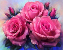 Carica l&#39;immagine nel visualizzatore di Gallery, Diamond Painting - Tre Rose In Fiore