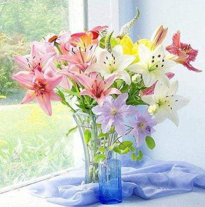 Diamond Painting - Vaso Di Fiori Freschi