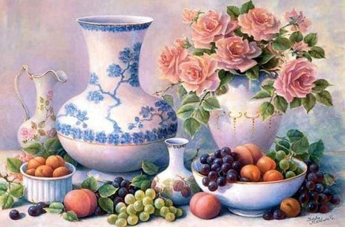 Diamond Painting - Vasi E Frutta