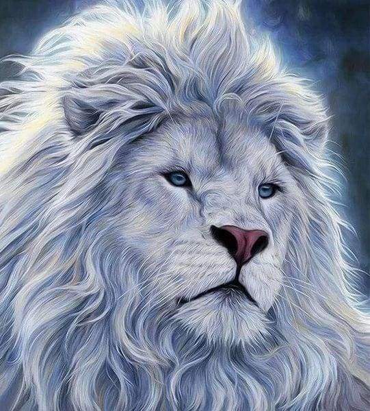 Diamond Painting - Leone Bianco