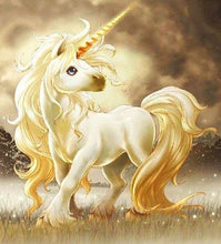 Carica l&#39;immagine nel visualizzatore di Gallery, Diamond Painting - Unicorno Bianco