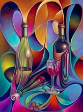 Carica l&#39;immagine nel visualizzatore di Gallery, Diamond Painting - Disegno Di Vino
