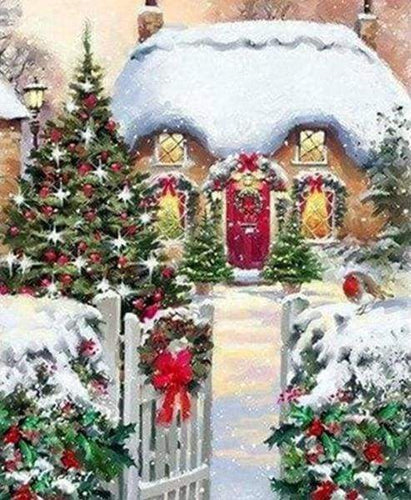 Diamond Painting - Casa D'Inverno