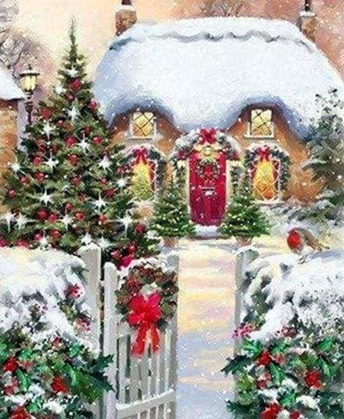 Diamond Painting - Casa D'Inverno