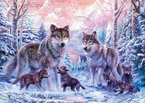 Diamond Painting - Lupi