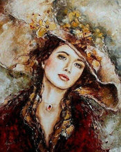 Carica l&#39;immagine nel visualizzatore di Gallery, Diamond Painting - Donna Con Cappello