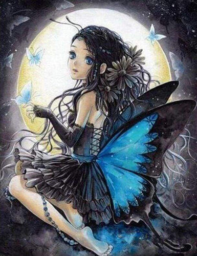 Diamond Painting - Donna Con Le Ali