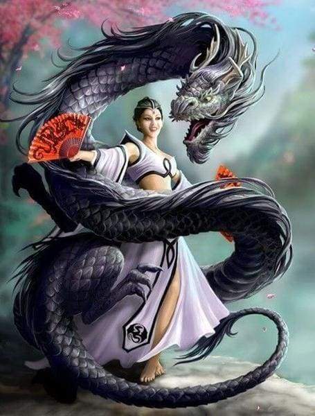 Diamond Painting - Donne Draconiche