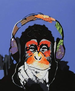 Dipingere con i numeri - Scimmia DJ
