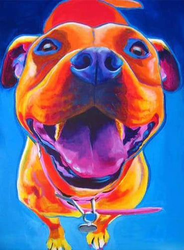 Dipingere con i numeri - Lingua Del Colore Del Cane