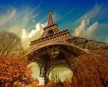 Carica l&#39;immagine nel visualizzatore di Gallery, Dipingere con i numeri - Torre Eiffel In Autunno