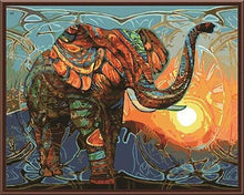Carica l&#39;immagine nel visualizzatore di Gallery, Dipingere con i numeri - Elefante All&#39;Alba
