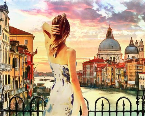 Dipingere con i numeri - Paesaggio Europeo