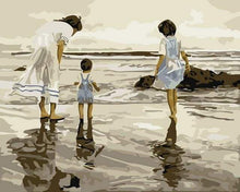 Carica l&#39;immagine nel visualizzatore di Gallery, Dipingere con i numeri - Famiglia E Mare