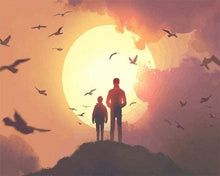Carica l&#39;immagine nel visualizzatore di Gallery, Dipingere con i numeri - Padre E Figlio Sulla Vetta