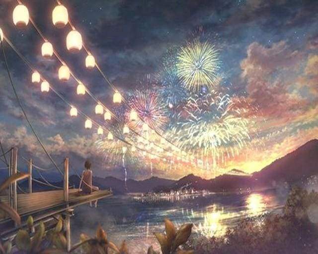 Dipingere con i numeri - Fuochi D'Artificio