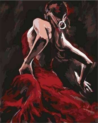Dipingere con i numeri - Ballerina Di Flamenco