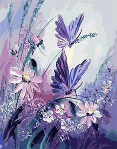 Dipingere con i numeri - Fiori E Farfalle