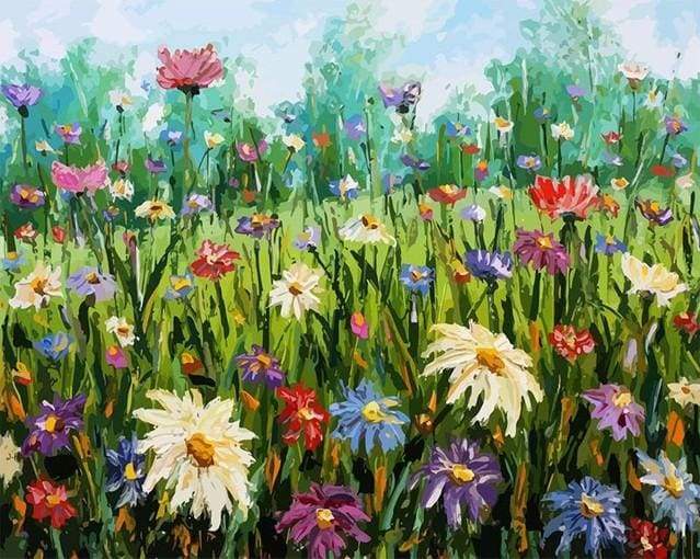 Dipingere con i numeri - Fiori In Campagna