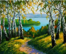 Carica l&#39;immagine nel visualizzatore di Gallery, Dipingere con i numeri - Foresta E Mare