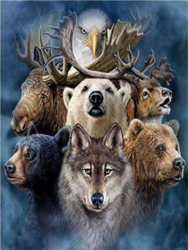 Dipingere con i numeri - Animali Della Foresta