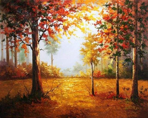 Dipingere con i numeri - Foresta In Autunno