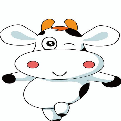 Dipingere con i numeri Bambini - Mucca Stilosa