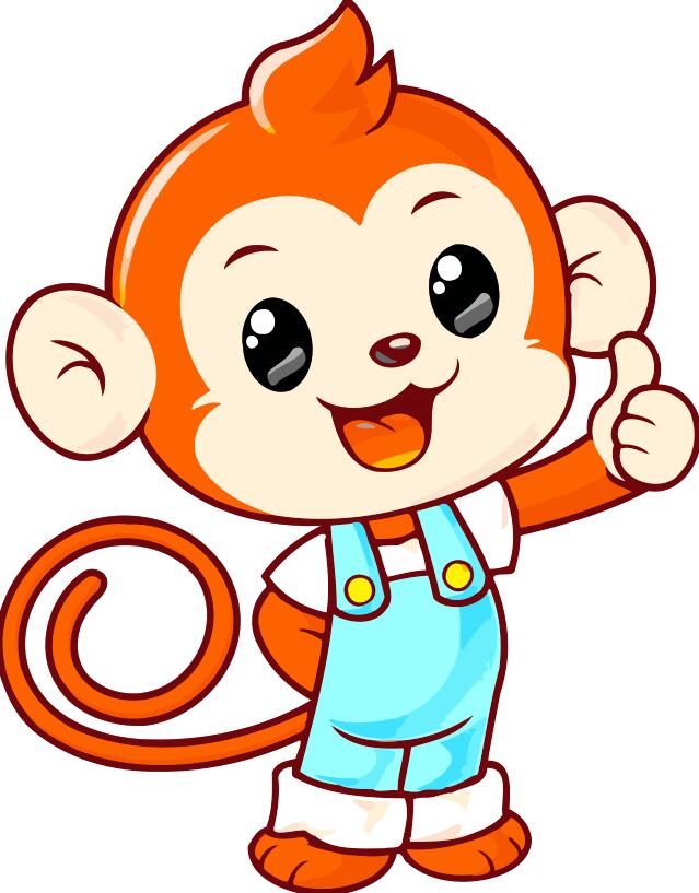 Dipingere con i numeri Bambini - Super Scimmia