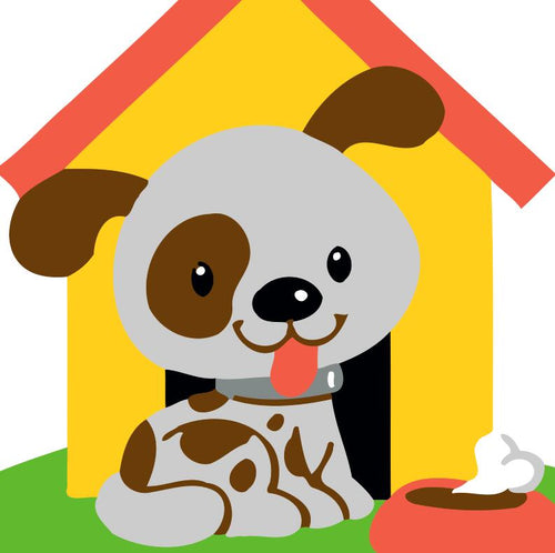 Dipingere con i numeri Bambini - Cane