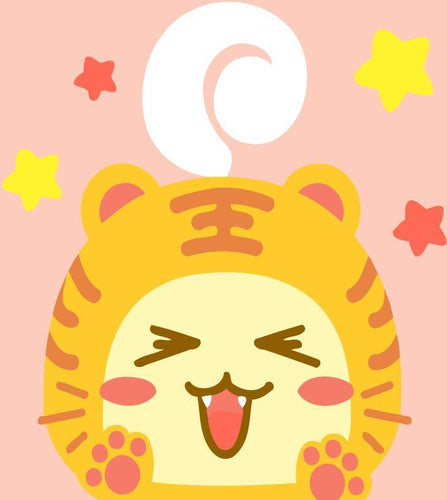 Dipingere con i numeri Bambini - Gatto Felice