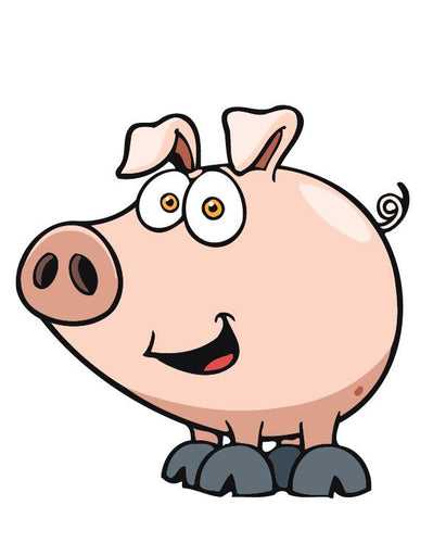 Dipingere con i numeri Bambini - Maialino
