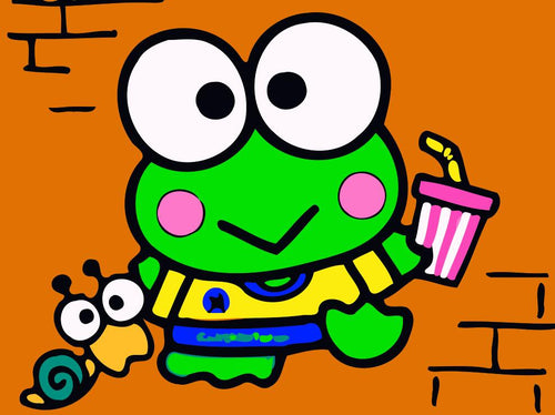 Dipingere con i numeri Bambini - Rana E Lumaca