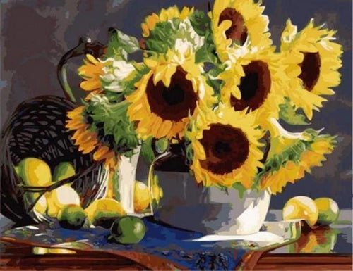 Dipingere con i numeri - Frutta E Girasoli