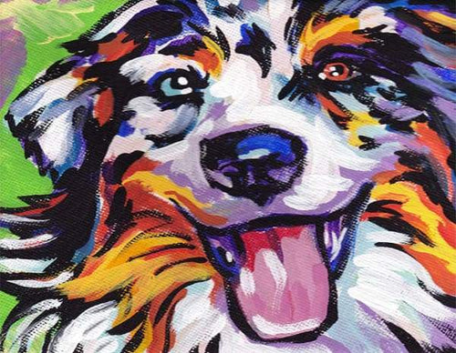 Dipingere con i numeri - Cane Funky