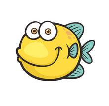 Carica l&#39;immagine nel visualizzatore di Gallery, Dipingere con i numeri Bambini - Pesce Giallo