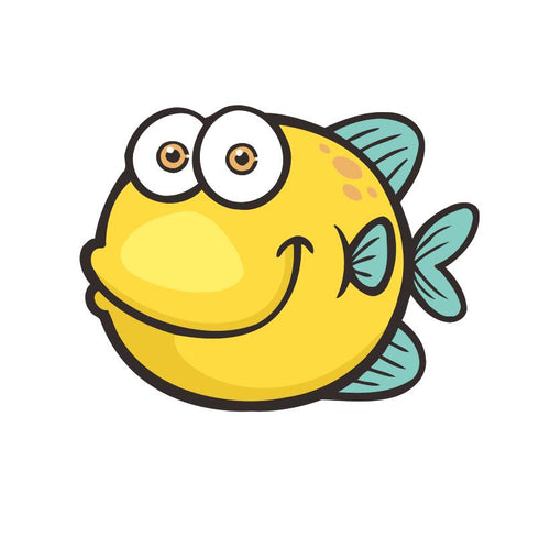 Dipingere con i numeri Bambini - Pesce Giallo