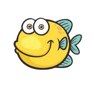 Dipingere con i numeri Bambini - Pesce Giallo