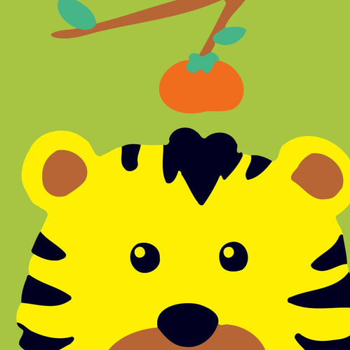 Dipingere con i numeri Bambini - Tigre E Frutta